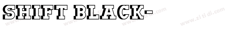 Shift Black字体转换